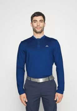 J.LINDEBERGTYSON LS REG FIT - Långärmad Tröja - Navy/peony