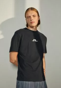 J.Lindeberg Affär 46 J.LINDEBERGDARCY - T-shirt Med Print - Black